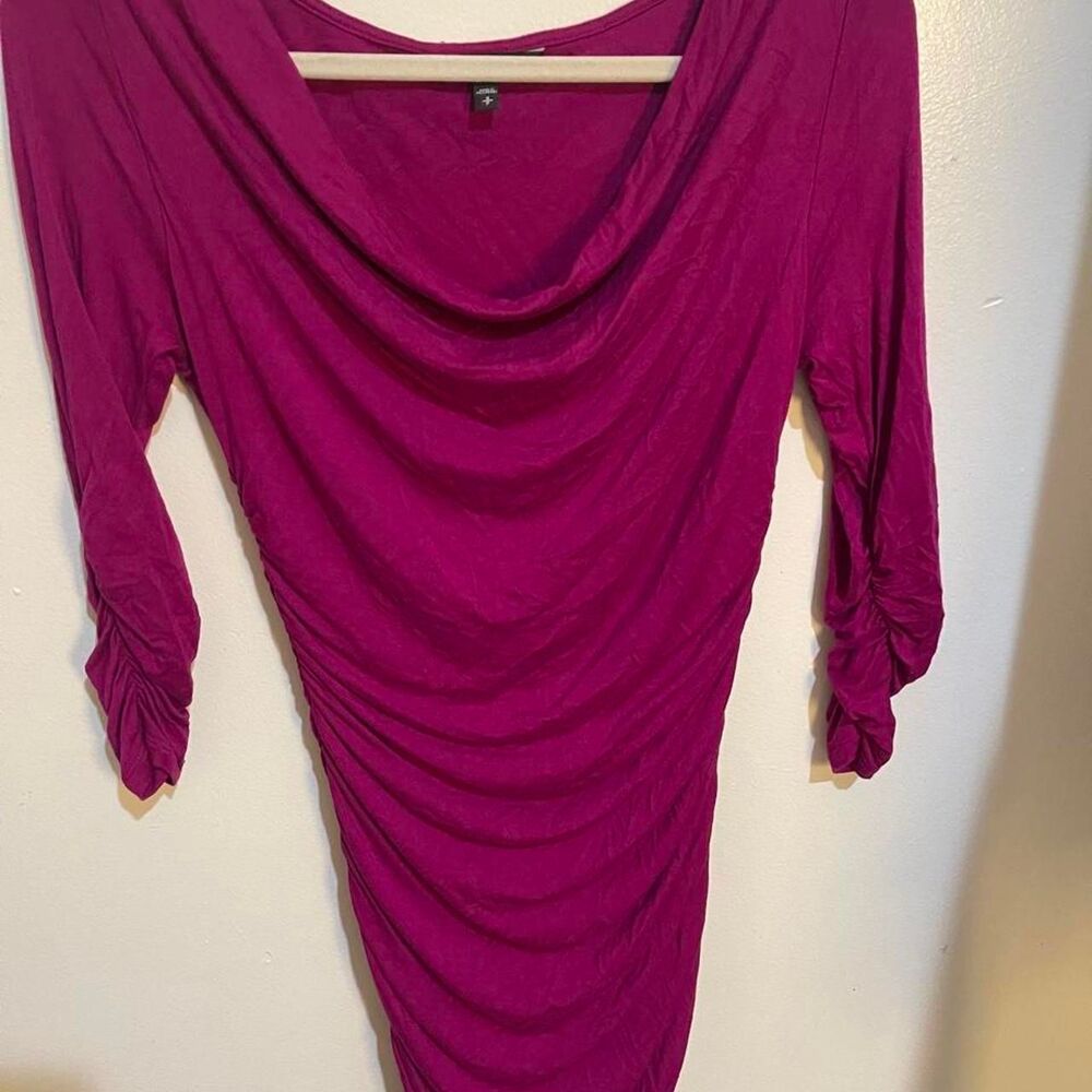 Express Women's Pink and Purple Dress